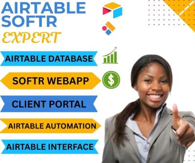 Design Softr Client Portal Website with Airtable Database & Zapier Automation Integration