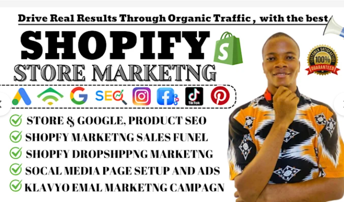 I will promote Shopify store, boost Shopify sales, run ads, and Shopify marketing for traffic