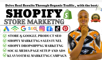 I will promote Shopify store, boost Shopify sales, run ads, and Shopify marketing for traffic