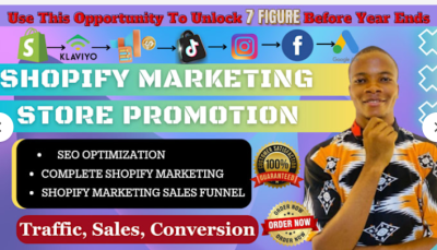 I will do Shopify marketing, Facebook ads and boost dropshipping sales