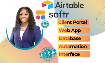I will be your airtable, glide app, appsheet, softr, flutterflow monday com expert