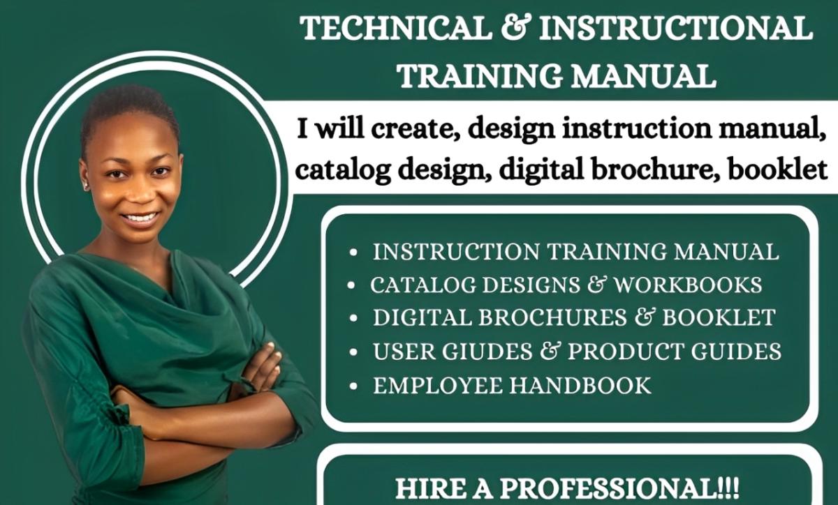 I Will Create, Design Instruction Manual, Catalog Design, Digital Brochure, Booklet