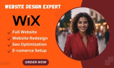 I will create Wix website redesign, Wix website revamp, Wix site redesign, Wix