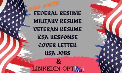 I will craft premium resume for federal professional to secure interviews