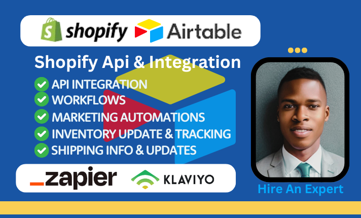 I will optimize Shopify sales with expert Klaviyo API, Airtable integration, Zapier, Make.com