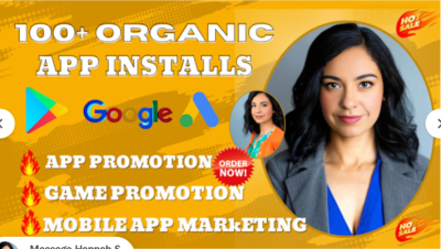 I will do organic promotion for your mobile app and marketing on Google Ads