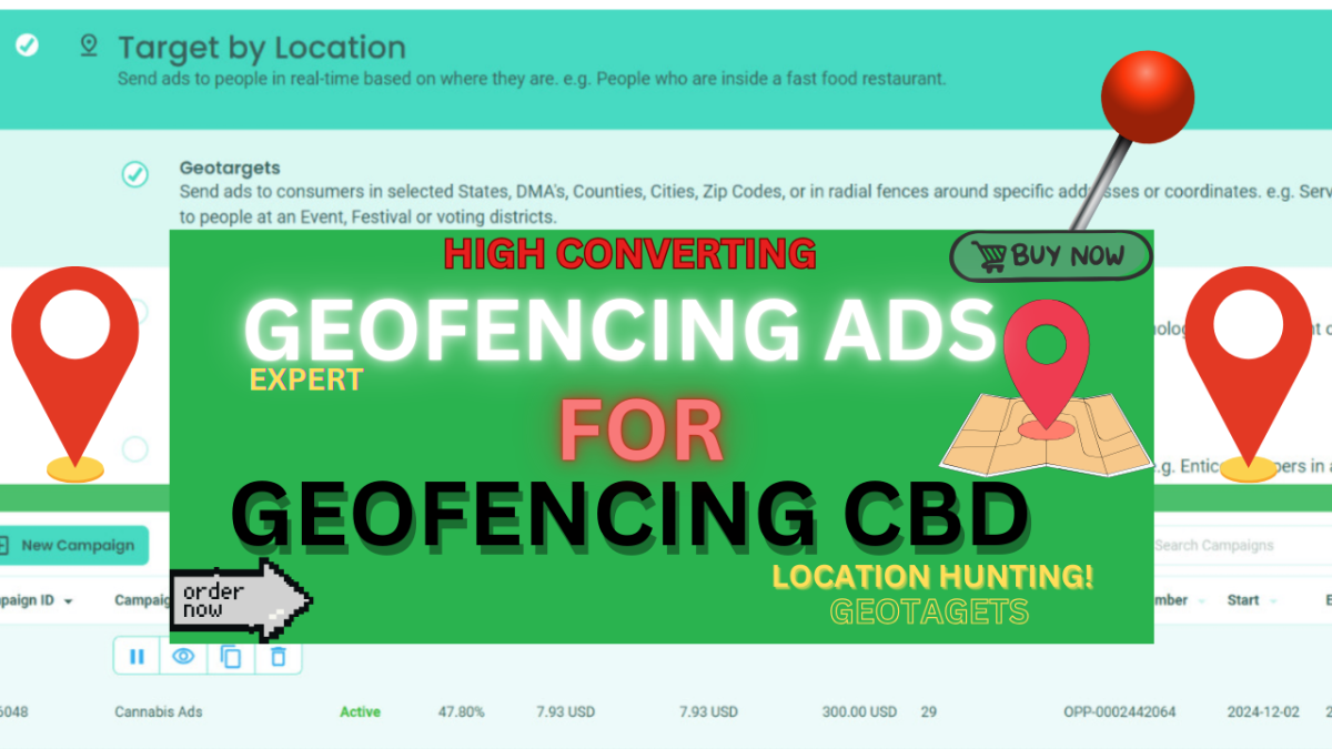 I will run a high converting geofencing CBD campaign with geofencing ads