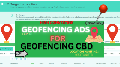 I will run a high converting geofencing CBD campaign with geofencing ads