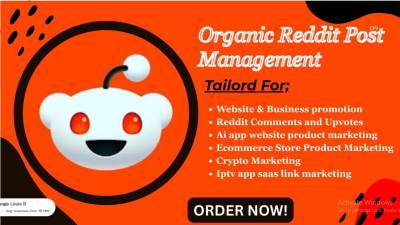 I will do Reddit post for crypto website, product link, AI business app