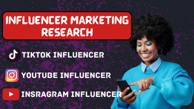 I Will Source the Best List of Instagram, TikTok Influencers for Influencer Marketing
