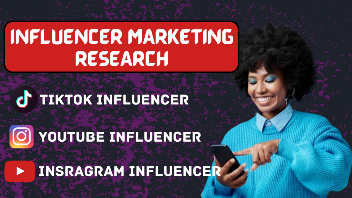 I will compile a list of top Instagram, YouTube, and TikTok influencers for marketing
