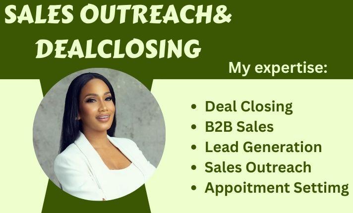 I will sales closing appointment setting lead generation b2b sales