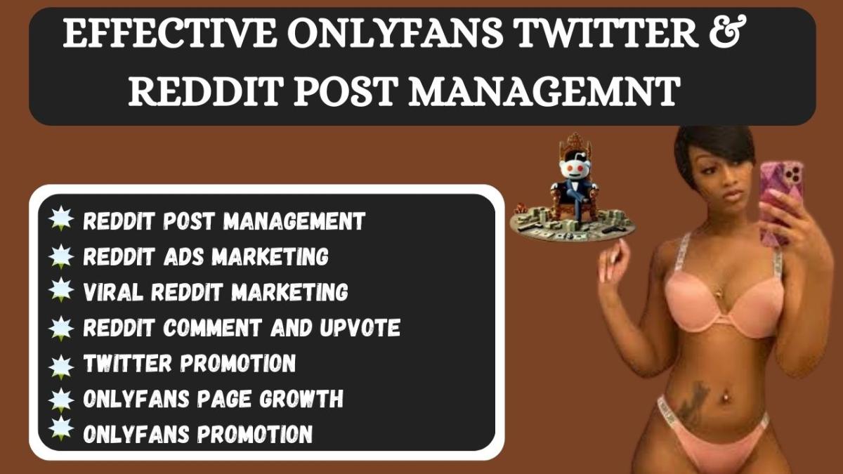 I will do Reddit post to boost OnlyFans page management IPTV Crypto Website