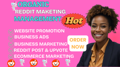 I will promote your ecommerce SaaS website business store via Reddit post management