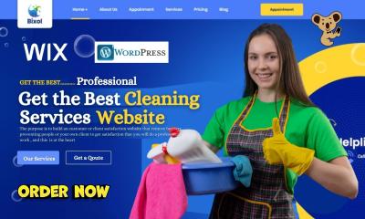 I will cleaning service website, office cleaning, booking koala, booking koala website