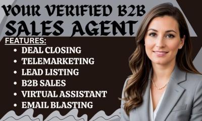 Be Your B2B Salesperson Lead Generation Virtual Assistant Sales Agent