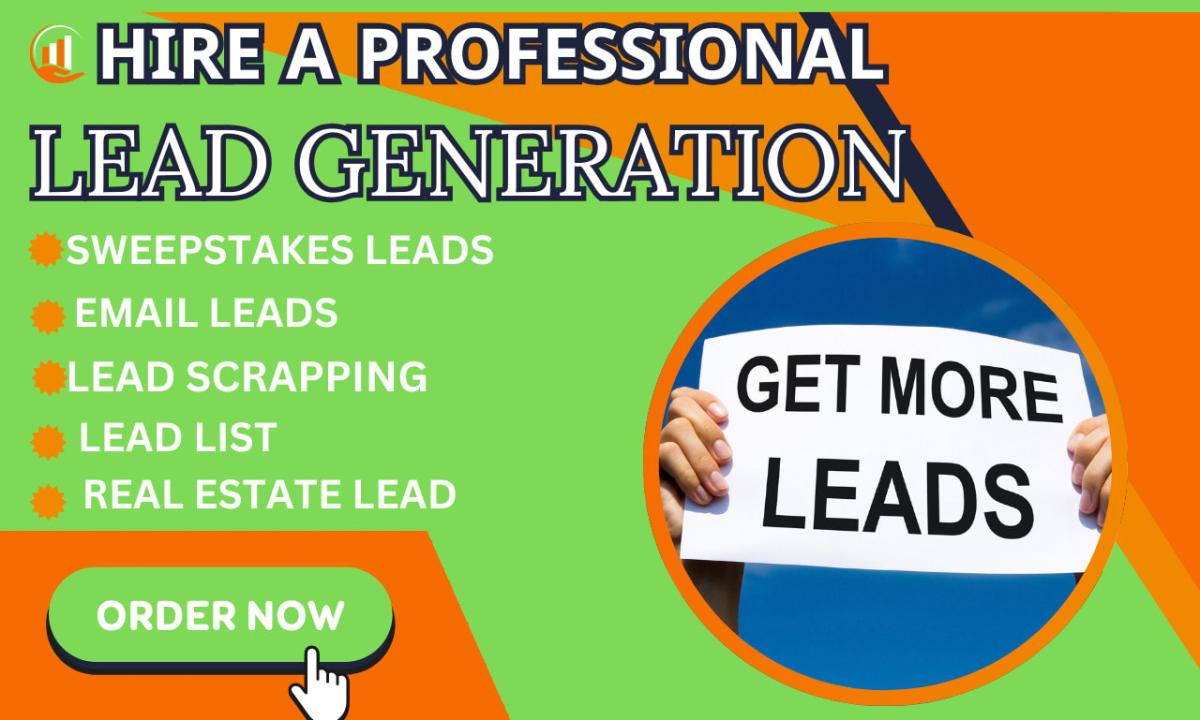Generate B2B Lead Generation Lead List Targeted List Real Estate List