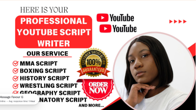 I Will Write You an Engaging Script for Your YouTube Channel