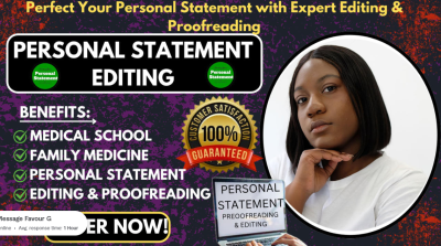 I Will Edit, Proofread, Rephrase, and Refine Your Personal Statement