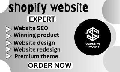 I will redesign Shopify website | Custom Shopify store design | Shopify website revamp