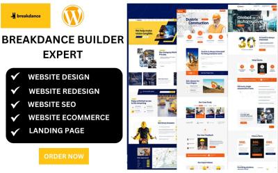 I Will Build a Professional WordPress Website with Breakdance & Elementor Pro in 24 Hours