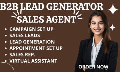 I will be your professional sales closer virtual assistant sales agent sales rep
