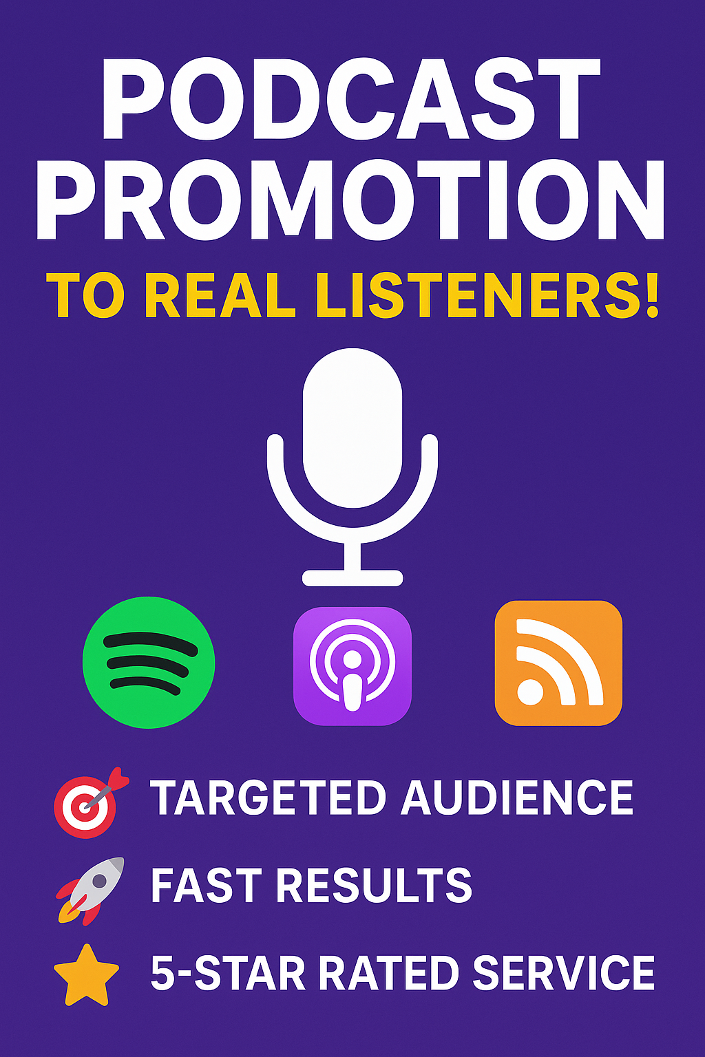 I will promote your podcast to real listeners with real audience