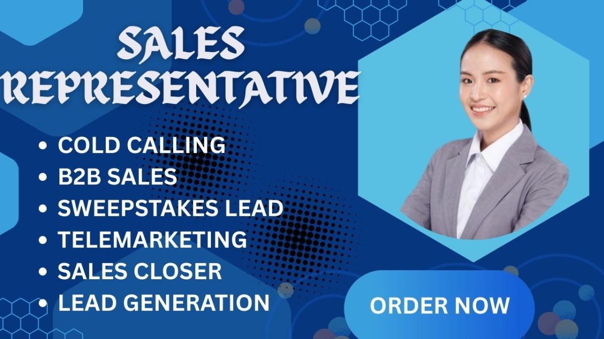I will be your sales rep salesperson cold calling virtual assistant sales agent