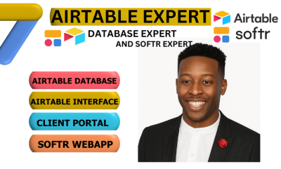 I will setup Airtable Database, Airtable Interface, Softr Webapp, Client Portal & Mobile App