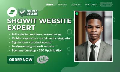 I Will Design, Redesign, and Customize Showit Website or Showit Template