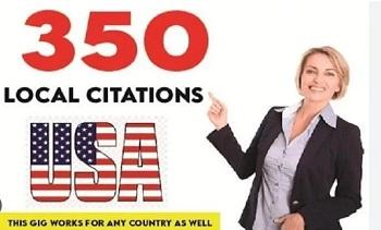I will do 350 USA Local Citation