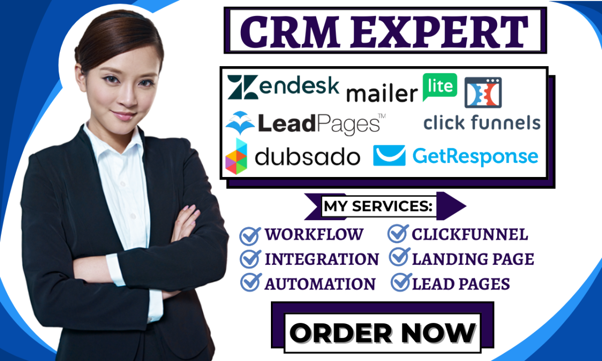 I will set up ClickFunnels, Leadpages, Dubsado, Zendesk, GetResponse, MailerLite
