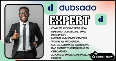 Set Up Dubsado CRM, Workflows, Onboarding, Form Design & Apollo.io Integration