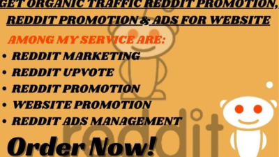 I will do Reddit post management for ecommerce business website AI app IPTV crypto