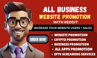 I will do Reddit post management for AI business app, store products, and crypto website