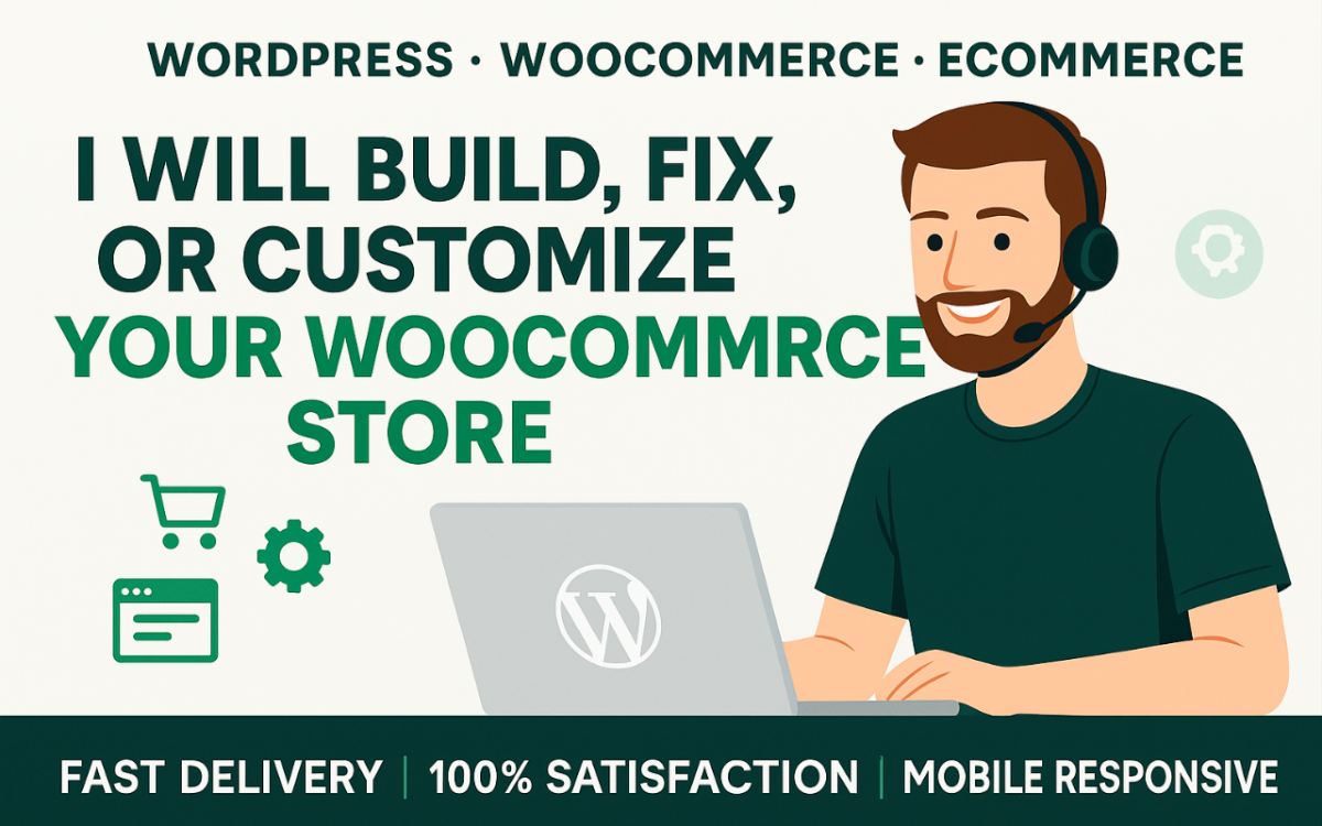 I will build, customize, migrate or fix WooCommerce website WordPress eCommerce store