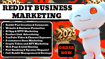 I will do Reddit post management for ecommerce, app link, SaaS, website link, crypto