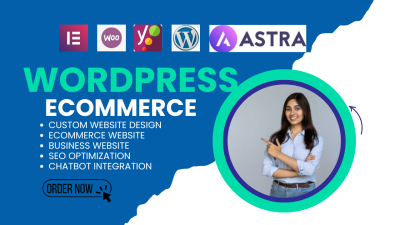 I Will Redesign, Design, Build Ecommerce Website & WordPress Business Website Development