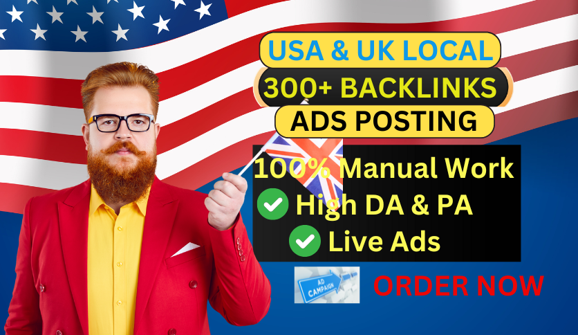 Expert Local ADS Posting High Quality 50 Backlinks Marketing