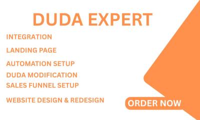 I will design Duda, Redesign Duda Website, Landing Page, Duda SEO Integration