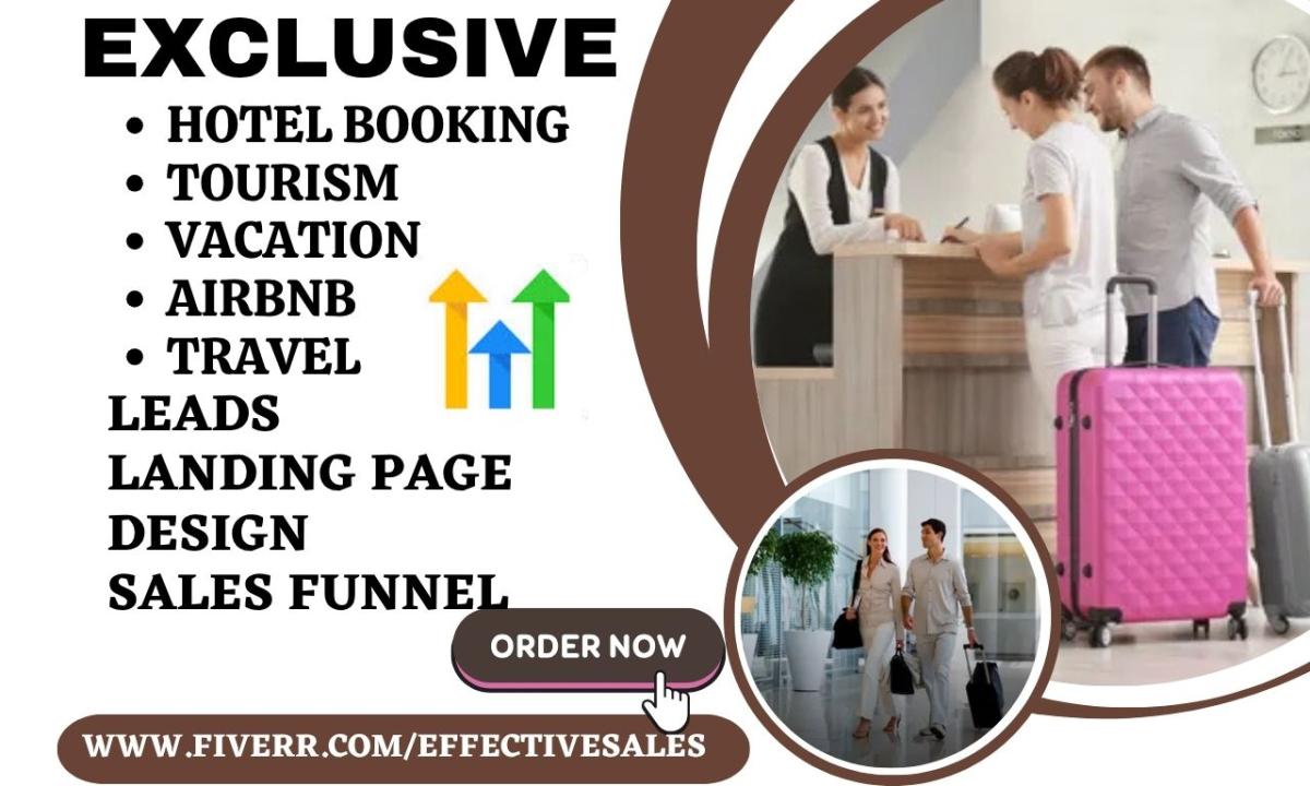 Generate Hotel Booking Travel Agency Relaxation Tourism Airbnb Travel Leads