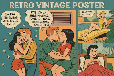 I will NSFW Retro Comic Vintage Page Illustration Retro Comic Book Retro Poster Pop Art