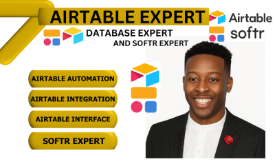 I will build Airtable automation, AI Airtable interface, formula, Airtable database, Softr