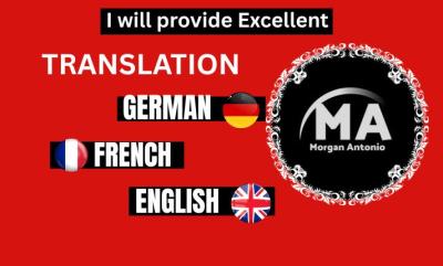 I will translate articles, and content between English and German