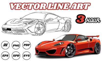 I will draw amazing vector illustration of your motor or any vehicle art