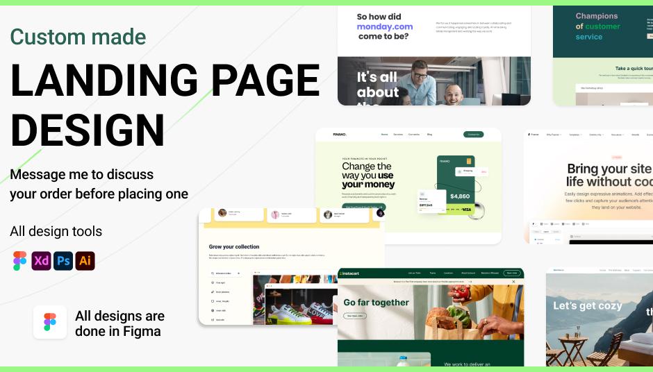 Professional Creative and Modern Landing Page Design UI/UX