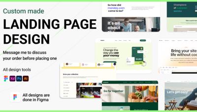 Professional Creative and Modern Landing Page Design UI/UX