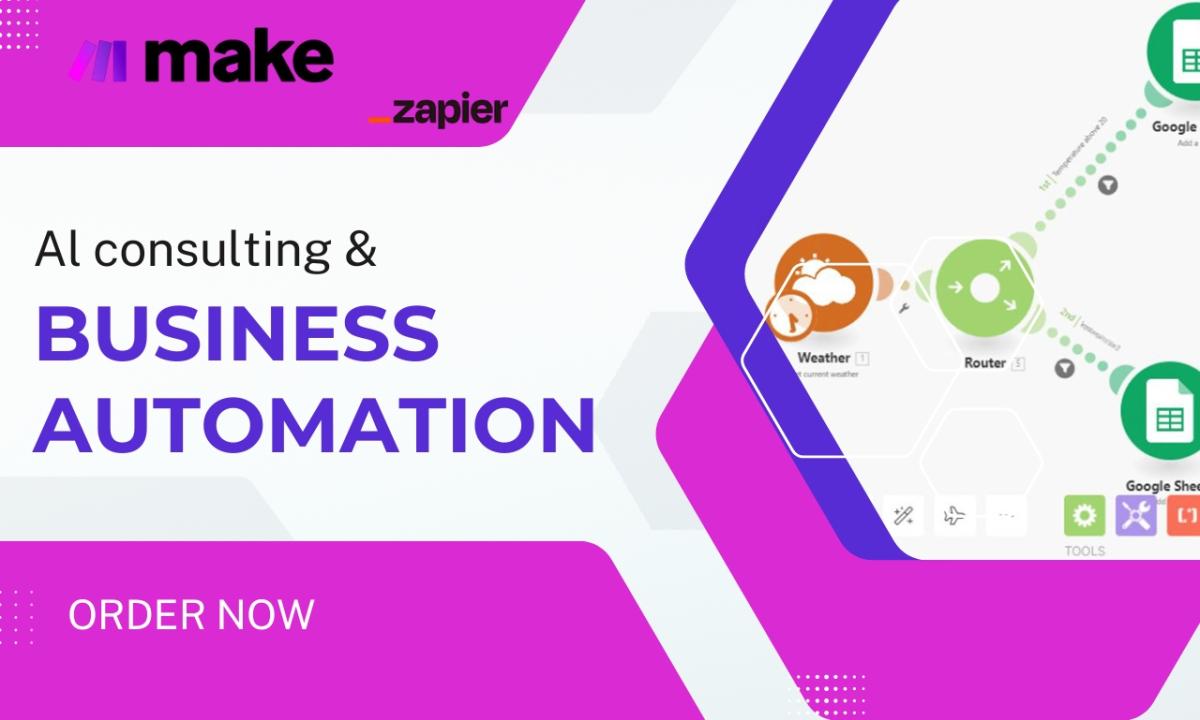 I will do Make.com automation, Make.com, Make.com Integromat, Make.com automation