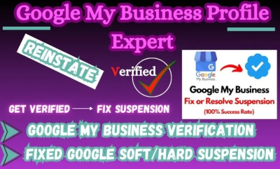I will fix suspended GMB profile listing, Google Business, reinstate GMB, suspended GMB