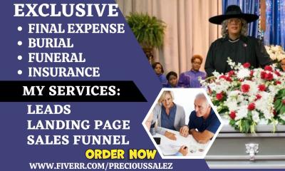 Generate Final Expense Lead: Burial Insurance & Funeral Final Expense Sales Funnel